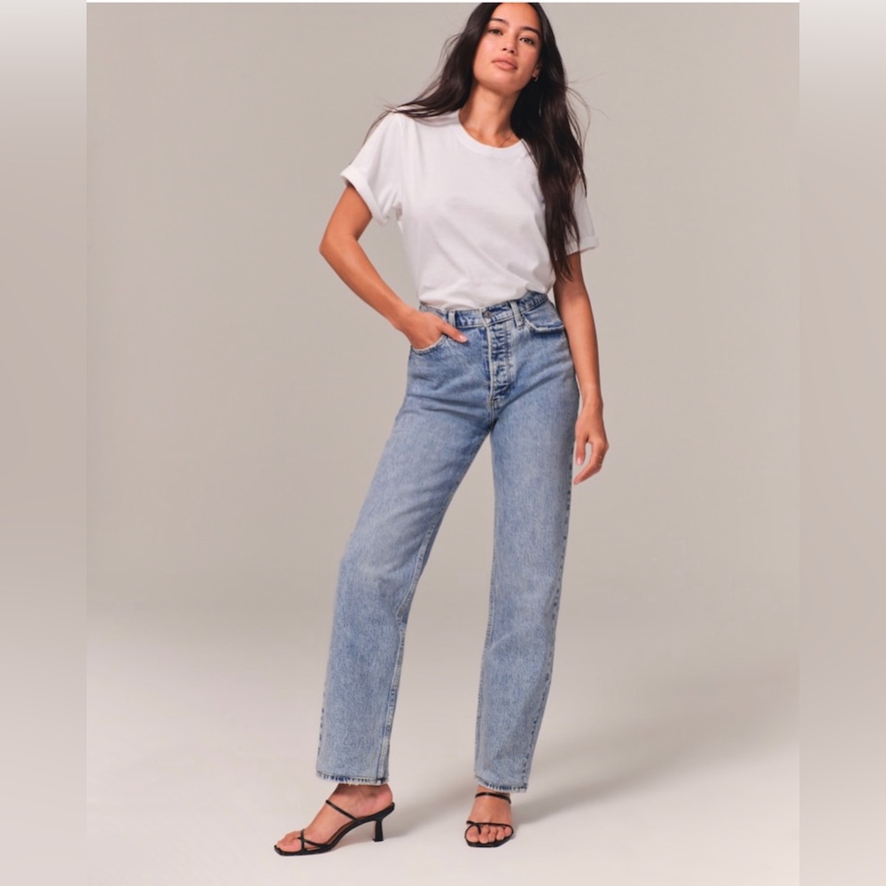 NWT Abercrombie & Fitch High Rise Dad Jeans